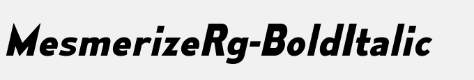 Mesmerize Rg-Bold Italic